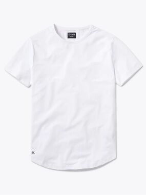 Cuts Clothing White Short Sleeve Crewneck Tee